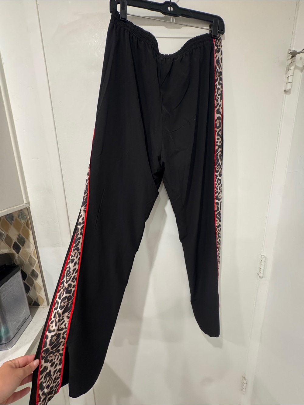EUC Med Boston Proper Leopard Stripe Track Pants - Picture 5 of 5